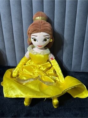 Ty Sparkle Disney Princess Belle Plush Doll Beauty & The Beast Yellow Dress